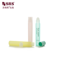 Flacon roll-on en plastique PP de 8 ml, vide, recyclé, pour sérum pour les yeux, liquide anti-démangeaisons