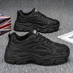 Chaussures tendance pour hommes, nouveau style 2025, blanc pur, <span class=keywords><strong>semelle</strong></span> épaisse, hauteur accrue, chaussures de sport, chaussures de course blanches pour adolescents - Product Image 3