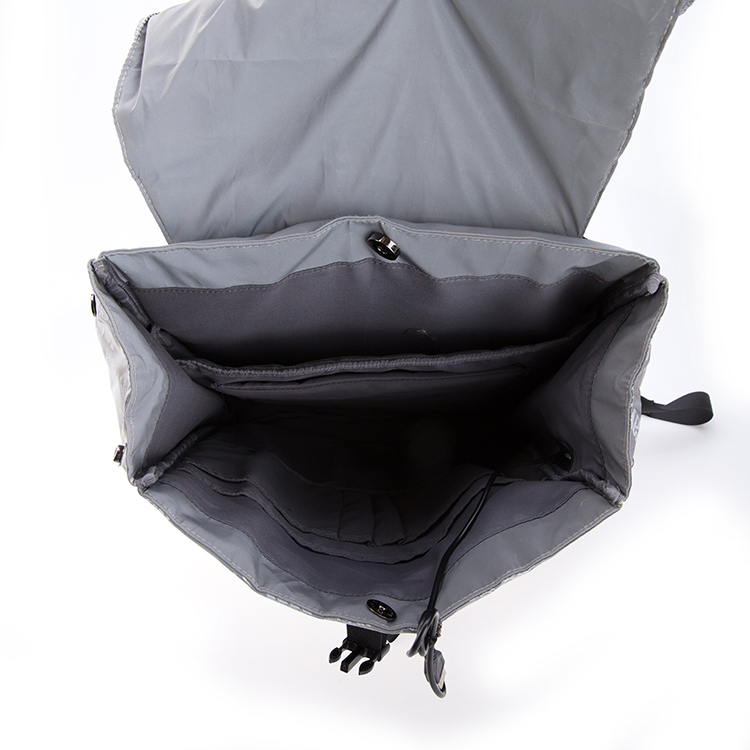 19SC-8196C novela diseño reflejo de poliéster Material de la escuela mochila bolsa de ordenador portátil para los hombres