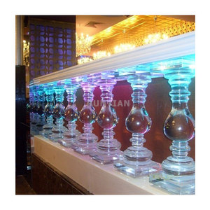 Balaustre de <span class=keywords><strong>cristal</strong></span> decorativo para escaleras, <span class=keywords><strong>barandilla</strong></span> de acrílico transparente, moderna - Product Image 4