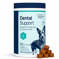 Complément alimentaire pour chien personnalisé, riche en protéines, soutien dentaire, friandises molles 2,5 g, sans céréales, absorption rapide, soutien de la fonction intestinale