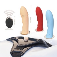 Gode vibrant en silicone souple télécommandé sans fil Produit sexuel pour adultes Godes réalistes Matériau ABS pour jouets lesbiens