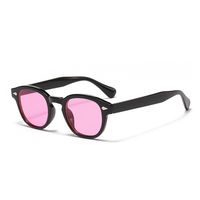 Lunettes de soleil ovales vintage unisexes, monture intégrale en PC, verres de protection UV400, légères, durables, style rétro, pour la conduite et les voyages