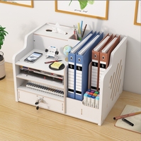 Cajón de archivos con cerradura de madera multicapa, caja de almacenamiento de escritorio, estante de estación de trabajo para oficina, hogar, uso escolar, elegante para vivir