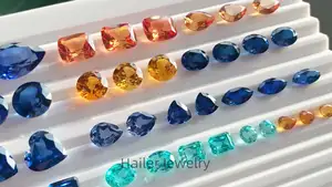 Hailer Wholesale Price Lab Created Loose Gemstone Hydrothermal Synthetic Ruby Corundum Sapphire Stone