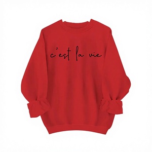 Women's Breathable Waterproof Heavy Weight 400g 100% Cotton Knitted Hoodie Custom Logo Printed Embroidered Plain DryFit Sport - Product Image 3