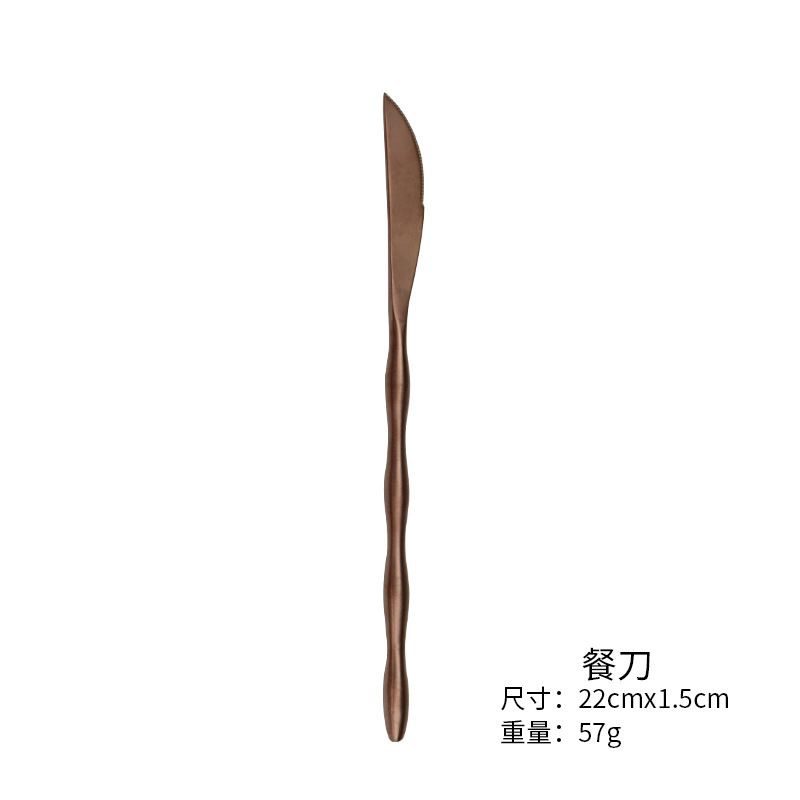 Cuchillo de oro rosa