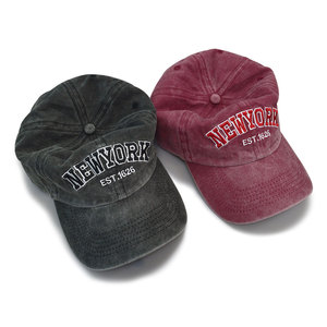 Cappello Vintage a 6 Pannelli a Righe con Logo Personalizzato Ricamato, in Cotone Lavato, Fibbia in Rame Dorato, Finitura Retro Lavata - Product Image 6