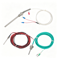 Sensor de Temperatura RTD Pt100, Termopar Industrial Tipo K con Aislamiento Mineral, Sonda Industrial de Acero Inoxidable 1200°C