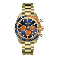 Montre à quartz multifonctionnelle de luxe pour homme, étanche, en acier inoxydable, avec phase de lune