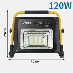 Lampes LED de camping alimentées par courant alternatif 120W, portables et flexibles, lampe de travail rechargeable, rotative à 360 degrés, IP65 WD-728 IP65 - Product Image 5