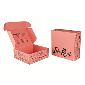 Fashionable Trendy Corrugated Paper <b>Box</b> Recycled Materials for Skincare Products Double-sided Embossing Customizable logo Size - Product Image 1