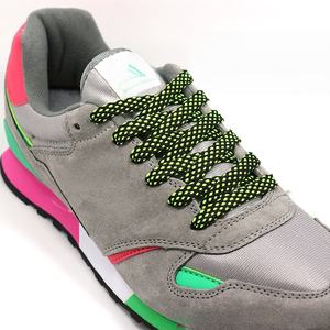 Custom Polka Dots Colorful Twill <b>Shoelaces</b> 8MM Wide Double Layer Flat Hollow Laces for Casual Sneakers Sport <b>Shoelaces</b> - Product Image 5