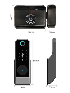 Waterproof <b>Lock</b> Tuya App RFID <b>Smart</b> Fingerprint Cloud Stainless Steel Door <b>Lock</b> for Outdoor Gate Front Door - Product Image 6