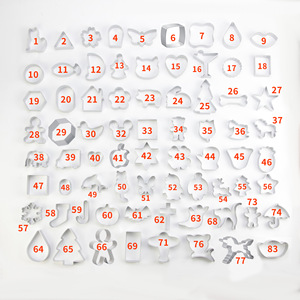 Creative Cartoon <b>Cookie</b> Molds 73Pcs Aluminum Alloy 3D Baking Home DIY Christmas <b>Cookie</b> Shaping <b>Tools</b> - Product Image 1