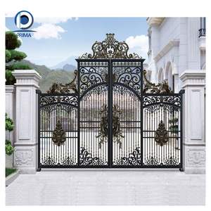 Puerta y Portón de Hierro Forjado Estilo Español Prima |   Entrada Peatonal de Fleur-de-lis & Speakeasy Villa - Product Image 1