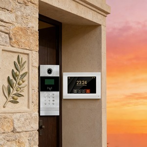 Vidéophone domestique <span class=keywords><strong>2</strong></span> <span class=keywords><strong>fils</strong></span> 7 pouces avec design axé sur la confidentialité pour les résidents, les écoles et les maternelles - Product Image 1