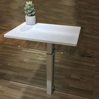 Bureau mural moderne en fer assis-debout réglable en hauteur-technologie de levage à gaz pliable (plage de 646 à 1031mm) pour la chambre à coucher