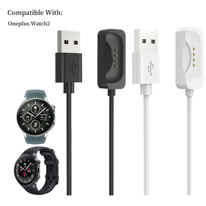 Chất Lượng Tốt Nhất 1M Trắng/Đen Sạc Di Động Cradle <span class=keywords><strong>Dock</strong></span> Cho <span class=keywords><strong>Oneplus</strong></span> Đồng Hồ <span class=keywords><strong>2</strong></span> Thông Minh Từ Tính Nhanh 5A Sạc PVC Áo Khoác Bện - Product Image 1