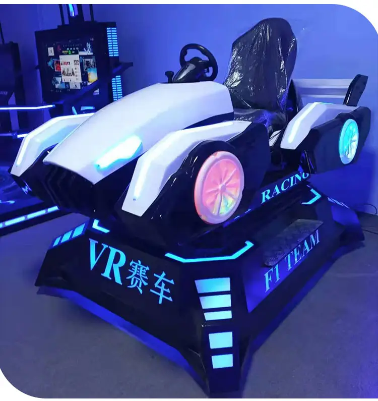 9D VR סימולטור רכב מציאות מדומה ציוד מכונת מירוץ משחק למגרשי משחקים וקניון