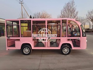 Nouveaux produits : Véhicule électrique de tourisme blanc à quatre roues, 23 places, pour bureaux de vente, visites de sites touristiques et accueil, Bus et voiture électriques - Product Image 6