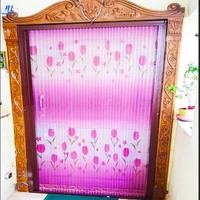 Moustiquaire plissée de haute qualité en gros, écran de porte de cuisine pliable, écran rétractable pour porte de chambre