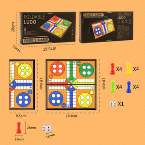 उच्च गुणवत्ता वाले इनडोर खेल पोर्टेबल ट्रैवल फोल्डिंग बोर्ड लुडो बोर्ड गेम उपहार के लिए शैक्षिक बच्चों शतरंज खेल - Product Image 6
