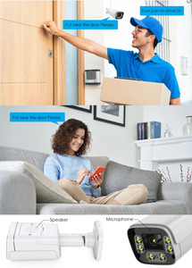 5MP Wifi máy ảnh ON-VIF Wirless/có dây máy ảnh không thấm nước ngoài trời hai cách âm thanh <span class=keywords><strong>email</strong></span> cảnh báo NightVision icsee Xmeye đám mây H.265 - Product Image 4