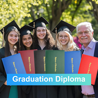 Carpeta de Presentación de Papel A4/A5 Personalizada de Alta Calidad para Diplomas/Certificados con Logotipo Personalizado e Impresión Laminada