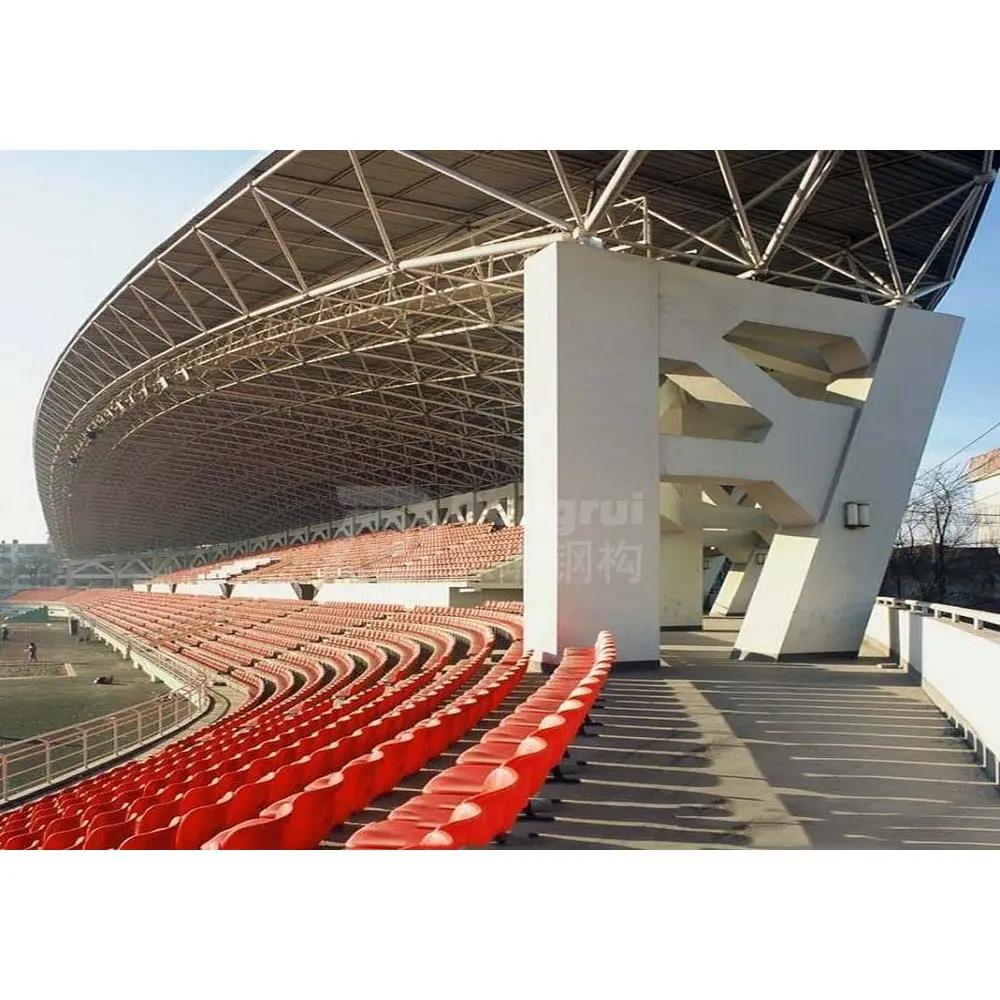 low cost light steel structure stadium metal building with custom service