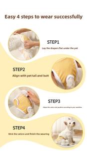Celana fisiologis katun pakaian hewan peliharaan keselamatan anjing wanita Modern dicetak pembalut wanita untuk periode menstruasi klasik - Product Image 5