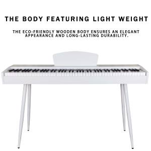 Beisite LM-200 Orgue électrique professionnel à 88 touches lestées et clavier de piano numérique avec 128 sons et 128 rythmes - Product Image 2