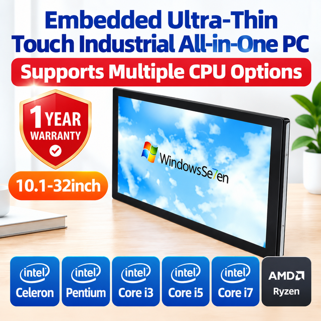 8-27 Inch Embedded Industrial Pc Industrial De Panel Windows I5 Processor Dual Ethernet Ports Industrial Android Touch Screen Pc