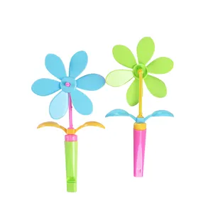 Multi Color Grappige Plastic Bloem Vorm Fluit Candy Speelgoed Windmolen Speelgoed Voor Kinderen