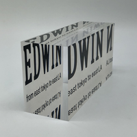 Plaque personnalisée transparente en plexiglas acrylique contre-signe blocs Riser Cube