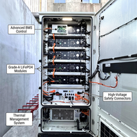 Armoire de batterie LiFePO4 haute tension 832V, refroidie par liquide, 125kW 261kWh, certifiée IEC62477, triphasée 400V AC, pour stockage commercial