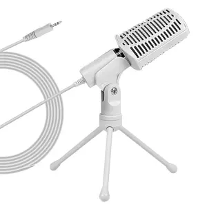 Podcast Equipment Mikrofon Weißes Mikrofon für Computer