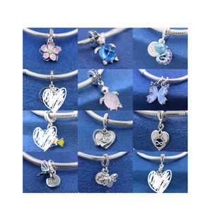 Vente en gros d'usine, breloques de bijoux DIY de haute qualité, breloques plaquées argent, breloques IPan, breloques <span class=keywords><strong>DORA</strong></span> pour la fabrication de bijoux - Product Image 1