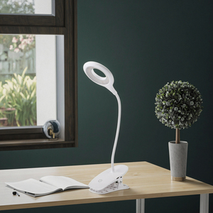 <span class=keywords><strong>Lampe</strong></span> de bureau LED moderne avec réglage à plusieurs niveaux Clip-On rechargeable à économie d'énergie pour étude pour salle de lecture - Product Image 4