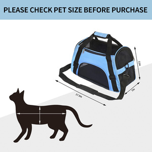 Transportines plegables de lado suave <span class=keywords><strong>para</strong></span> mascotas <span class=keywords><strong>para</strong></span> gatos pequeños y medianos Perros Cachorros-Transportín de mascotas aprobado por aerolínea y transportador de perros de hasta 15 libras - Product Image 4