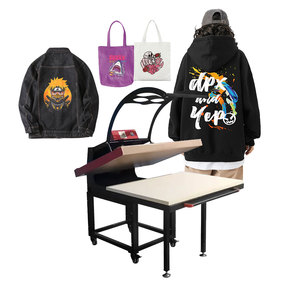 GW New 80x100cm Large Format Manual Electric Heat Press Machine High Pressure Sublimation Garment Flatbed T-Shirts Mugs Caps - Product Image 1