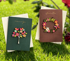 Biglietti di ringraziamento personalizzati per piccole imprese con decorazioni <span class=keywords><strong>tridimensionali</strong></span> e buste - Product Image 1