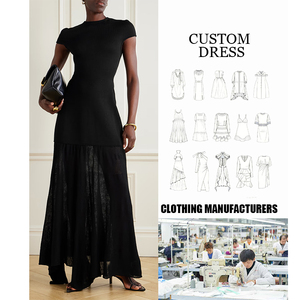 Abito Lungo da <span class=keywords><strong>Donna</strong></span> in Cotone e <span class=keywords><strong>Lino</strong></span>, Nero, Senza Maniche, Collo Tondo, Stile Casual Elegante ed Ecologico - Product Image 2