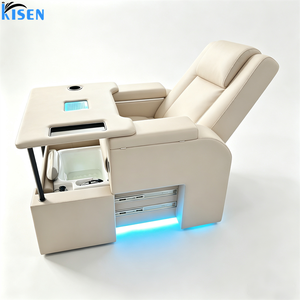 KISEN Professional Luxury Modern Lounge Reclining Manicure Foot Spa Electric Massage Beauty Nail Salon Luxe Spa Pedicure <b>Chair</b> - Product Image 5