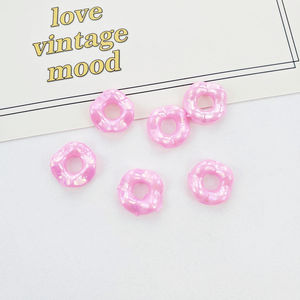 Acrilico AB colore 12.7*2.5mm branelli allentati plastica colore misto fiori acrilico opaco grande foro <span class=keywords><strong>perline</strong></span> cornice per creazione di gioielli - Product Image 5