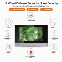 Monitor Interkom Video SIP Layar Sentuh 7 Inci H803 Linux PoE WiFi Video Door Phone Audio Dua Arah untuk Apartemen Villa