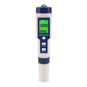 Nicety Meter EZ-9909 5 in 1 TDS/<span class=keywords><strong>EC</strong></span>/PH/Salzgehalt/Temperatur messer Digitaler Wasser qualitäts monitor <span class=keywords><strong>tester</strong></span> für Pools, Trinkwasser, - Product Image 1