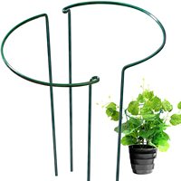 DD1702 extérieur intérieur pivoine Cages demi-rond prend en charge anneau de support métal jardin Fixation treillis fleur plante Support piquets