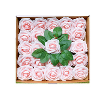 2023 usine en gros 25 pièces/paquet mariage hôtel décoration artificielle PE mousse Rose fleur nouvel an paillettes Rose fleur