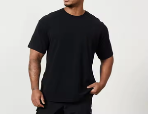 เสื้อโอเวอร์ไซส์สำหรับผู้ชายเสื้อโอเวอร์ไซส์ผ้าคอตตอนพิมพ์ลายการระเหิดแบบธรรมดาเสื้อยืดพิมพ์ลายถักสำหรับนักออกแบบวิ่ง - Product Image 4